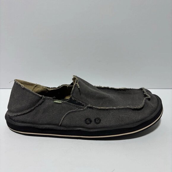 Sanuk Men’s Vagabond ST Hemp Slip-On Shoes, Size 14 M - Picture 1 of 5